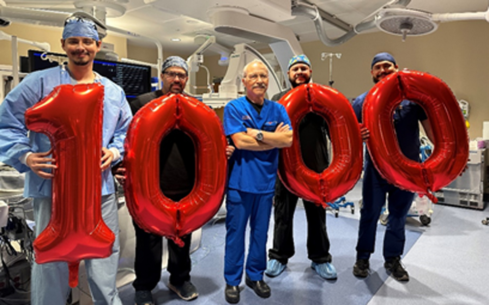 Dr. Shereef Hilmy's 1000th procedure - Harlingen Medical Center